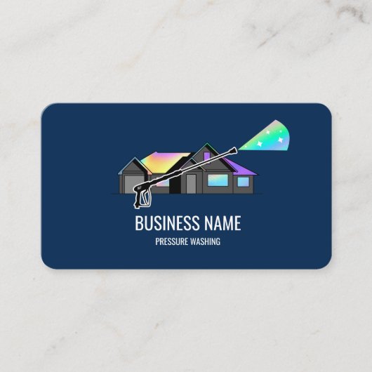 Beruflicher Druck Power waschen Waschmaschine Visitenkarte (Vorderseite)