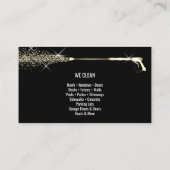 Beruflicher Druck Power waschen Waschmaschine Visitenkarte (Rückseite)