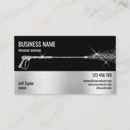 Beruflicher Druck Power waschen Waschmaschine Visitenkarte