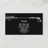 Beruflicher Druck Power waschen Waschmaschine Visitenkarte (Rückseite)