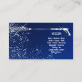 Beruflicher Druck Power waschen Waschmaschine Visitenkarte (Rückseite)