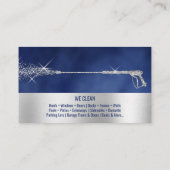 Beruflicher Druck Power waschen Waschmaschine Visitenkarte (Rückseite)