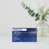 Beruflicher Druck Power waschen Waschmaschine Visitenkarte (Stehend Vorderseite)