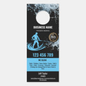 Beruflicher Druck Power waschen Waschtisch Dach Türanhänger (Rückseite)