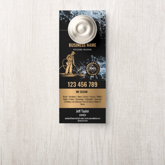 Beruflicher Druck Power waschen Waschtisch Dach Türanhänger (Auf Knauf)