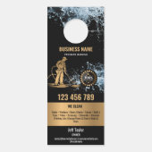 Beruflicher Druck Power waschen Waschtisch Dach Türanhänger (Rückseite)