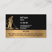 Beruflicher Druck Power waschen Waschtisch Dach Visitenkarte (Rückseite)