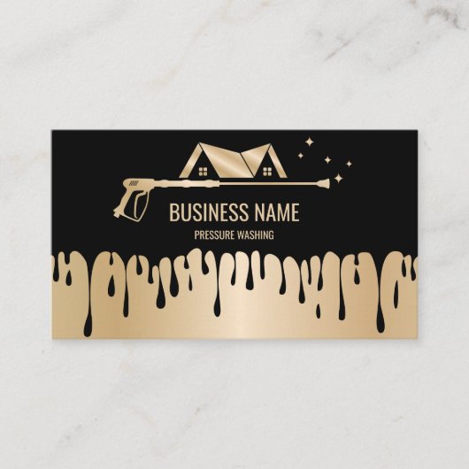 Beruflicher Druck Power waschen Waschtisch Dach Visitenkarte (Vorderseite)