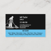 Beruflicher Druck Power waschen Waschtisch Dach Visitenkarte (Rückseite)