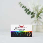 Beruflicher Druck Power waschen Waschtisch Dach Visitenkarte (Stehend Vorderseite)