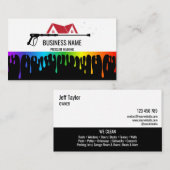 Beruflicher Druck Power waschen Waschtisch Dach Visitenkarte (Vorne/Hinten)