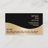 Beruflicher Druck Power waschen Waschtisch Dach Visitenkarte (Rückseite)