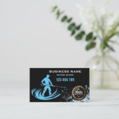 Beruflicher Druck Power waschen Waschtisch Dach Visitenkarte (Stehend Vorderseite)