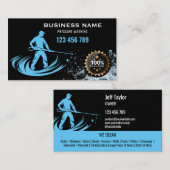 Beruflicher Druck Power waschen Waschtisch Dach Visitenkarte (Vorne/Hinten)