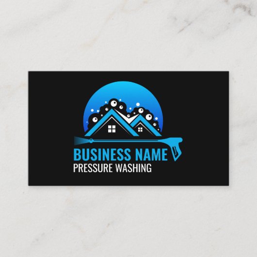 Beruflicher Druck schwarz waschen Visitenkarte (Vorderseite)