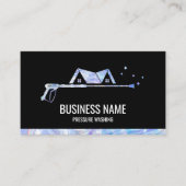 Beruflicher Druck Waschen Power Masculine Holo Visitenkarte (Vorderseite)