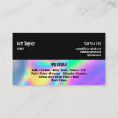 Beruflicher Druck Waschen Power Masculine Holo Visitenkarte (Rückseite)