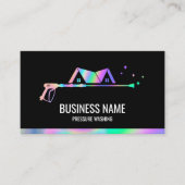 Beruflicher Druck Waschen Power Masculine Holo Visitenkarte (Vorderseite)