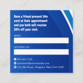 Beruflicher Druck Waschen und Reinigung von Powern Empfehlungskarte (Rückseite)