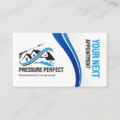 Beruflicher Druck Waschen und Reinigung von Powern Terminkarte (Vorderseite)