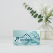 Beruflicher Druck Waschmaschine Power Masculine Bu Visitenkarte (Stehend Vorderseite)