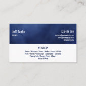 Beruflicher Druck Waschmaschine Power Masculine Bu Visitenkarte (Rückseite)