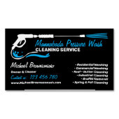 Beruflicher Druck Waschmaskuline Power Magnetische Visitenkarte (Vorderseite)