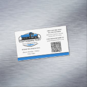 Beruflicher Dump Truck Hauling Company QR Code Magnetische Visitenkarte (Beispiel)