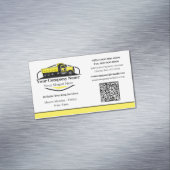 Beruflicher Dump Truck Hauling Company QR Code Magnetische Visitenkarte (Beispiel)