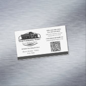 Beruflicher Dump Truck Hauling Company QR Code Magnetische Visitenkarte (Beispiel)