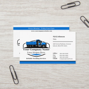 Beruflicher Dump Truck Hauling Company QR Code Visitenkarte