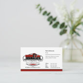 Beruflicher Dump Truck Hauling Company QR Code Visitenkarte (Stehend Vorderseite)