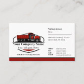 Beruflicher Dump Truck Hauling Company QR Code Visitenkarte (Vorderseite)