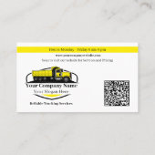 Beruflicher Dump Truck Hauling Company QR Code Visitenkarte (Rückseite)