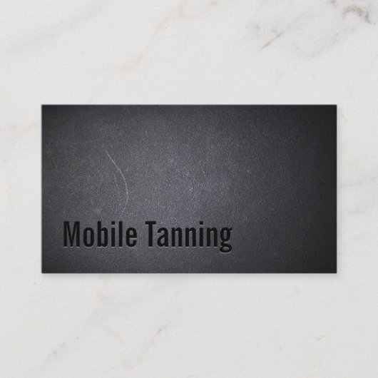 Beruflicher dunkler mobiler Sonnenstudio Visitenkarte (Vorderseite)