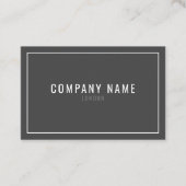 beruflicher dünner weißer Rand Visitenkarte (Vorderseite)