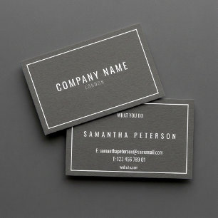 beruflicher dünner weißer Rand Visitenkarte