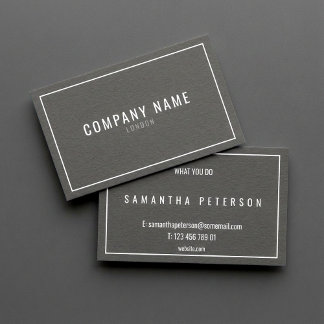 beruflicher dünner weißer Rand Visitenkarte