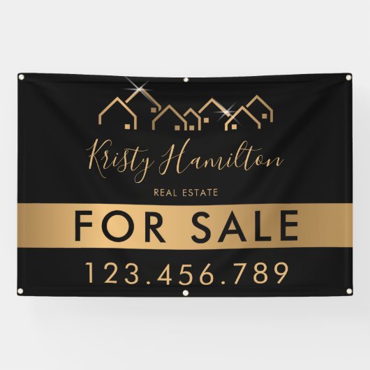 beruflicher Echtzeit-Anwesen-Realtor, um Foto-QR-C Banner (Horizontal)