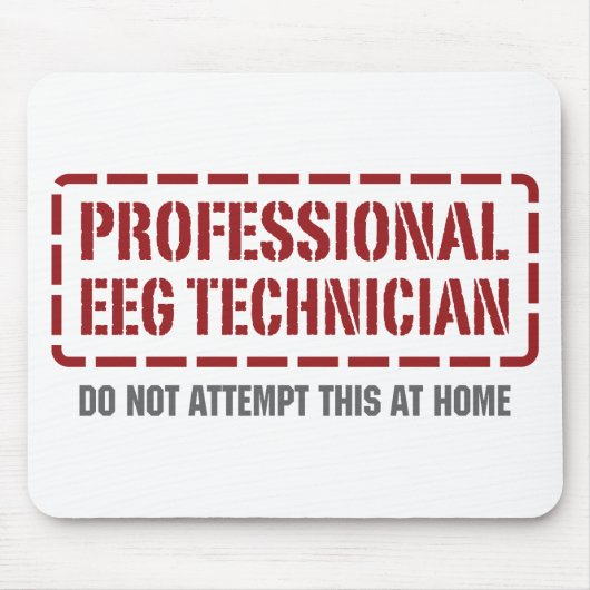 Beruflicher EEG Techniker Mousepad (Vorne)
