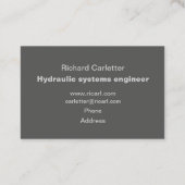 Beruflicher Effekt aus geschmeidig gebürstetem Met Visitenkarte (Rückseite)