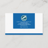 Beruflicher einfacher eleganter weißer visitenkarte (Rückseite)