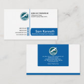 Beruflicher einfacher eleganter weißer visitenkarte (Vorne/Hinten)