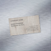 Beruflicher einfacher hölzerner Boden-Heimwerker Magnetische Visitenkarte (Beispiel)