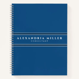 Beruflicher einfacher, moderner klassischer Blaust Notizblock