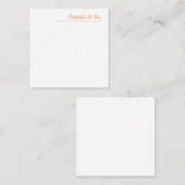 Beruflicher einfacher Schlichter Kalligraphiename Mitteilungskarte (Vorne/Hinten)