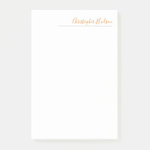 Beruflicher einfacher Schlichter Kalligraphiename Post-it Klebezettel