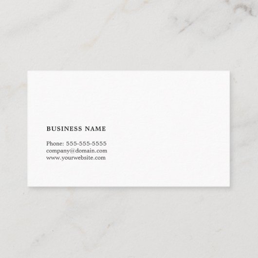 Beruflicher Elegant-Berater Visitenkarte (Rückseite)