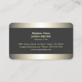 Beruflicher Elegant Metal-Anwalt Visitenkarte (Vorderseite)