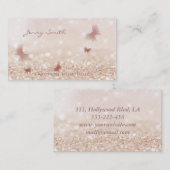 Beruflicher, eleganter Buketschmetterling Visitenkarte (Vorne/Hinten)